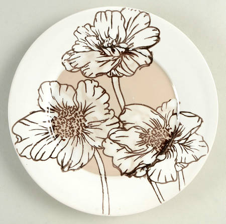 Alexa Taupe Salad Plate
