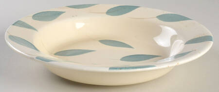 Fresco Leaves Rim Soup Bowl