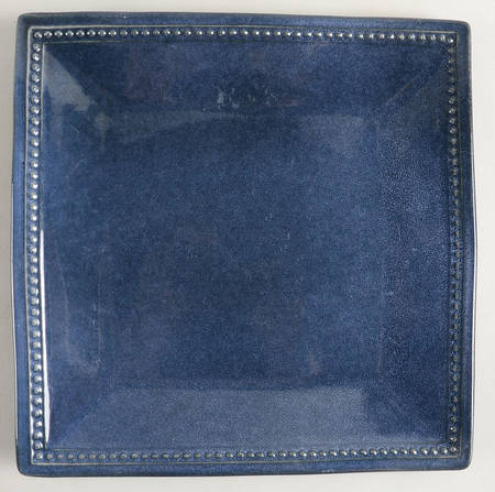 Spice Route Indigo Square Dinner Plate