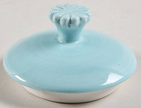 Lacy Aqua Blue Lid for Sugar Bowl