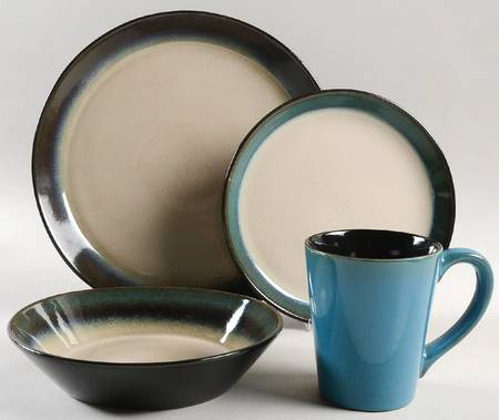 Aria Teal 4 Piece Place Setting