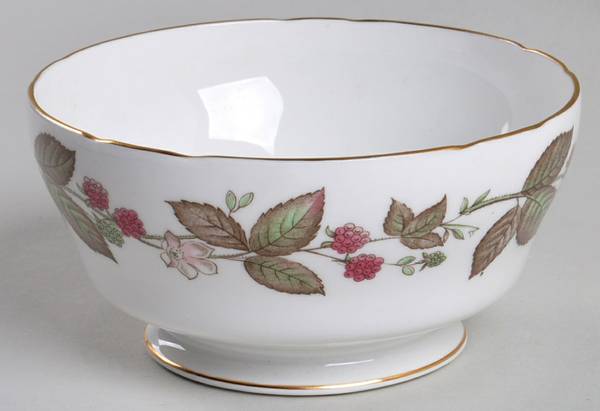 Green Briar Scalloped Open Sugar Bowl