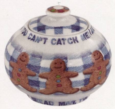 Gingerbread Man Sugar Bowl & Lid