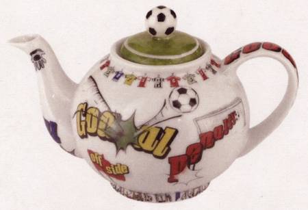 Soccer Football Mini Teapot & Lid