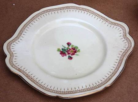 Athene Floral Cake Plate