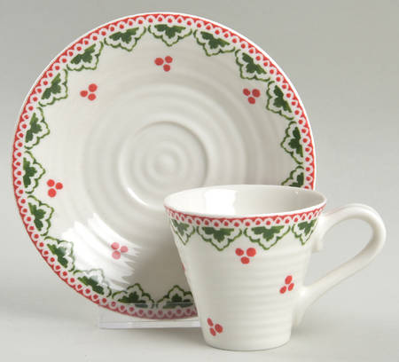 Sophie Conran Christmas Espresso Cup and Saucer Set
