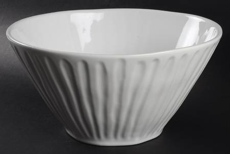 Finger White 11" Round Serving Bowl