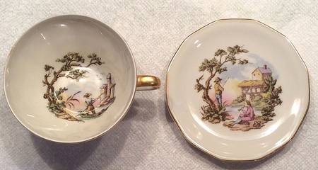 PNL7 Footed Cup & Saucer Set
