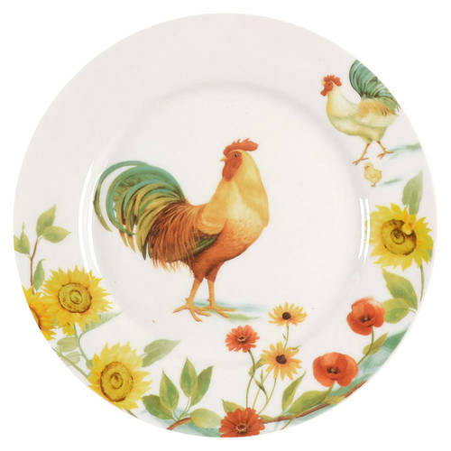 Rooster Meadow Salad Plate