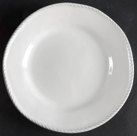 Nautic White Salad Plate