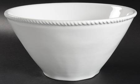 Nautic White 11" Large Salad Serving Bowl