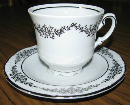 Regency Footed Cup & Saucer Set
