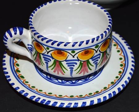 PUE1 Footed Cup & Saucer Set