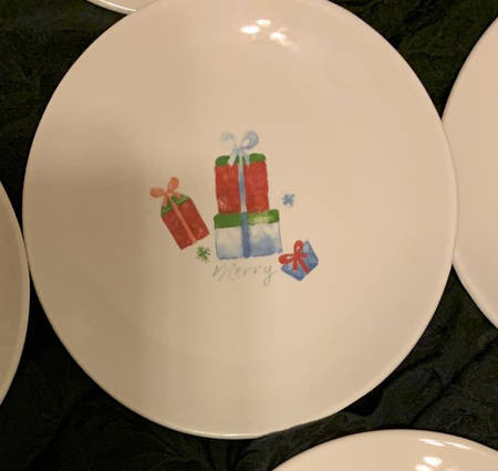 Christmas Icon Appetizer Plate