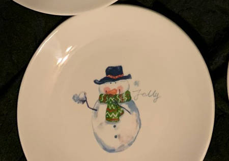 Christmas Icon Appetizer Plate