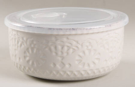 Chateau 6" Storage Bowl Ceramic with Plastic Lid