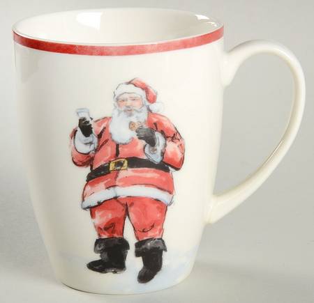 Painted Santa Mug