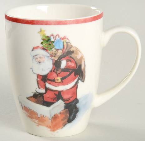 Painted Santa Mug
