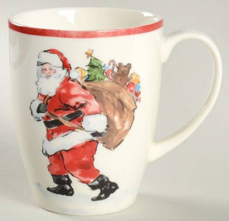 Painted Santa Mug