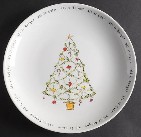 Holiday Cheer 11" Shallow Round Bowl