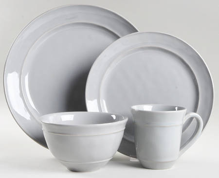 Cambria Gray 4 Piece Place Setting