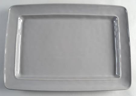 Cambria Gray 16" Rectangular Serving Platter