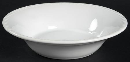 Beaded White Soup/Cereal Bowl