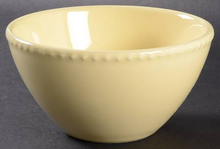 Beaded Yellow Soup/Cereal Bowl