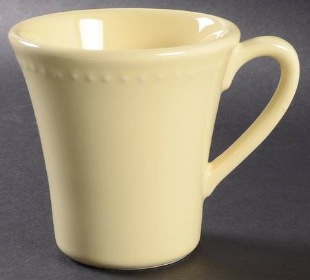 Beaded Yellow Mug