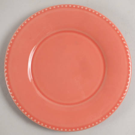 Beaded Orange Salad Plate