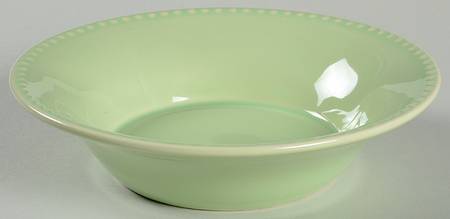 Beaded Green Soup/Cereal Bowl