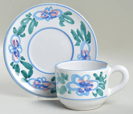 PBA74 Flat Cup & Saucer Set by Pottery Barn China