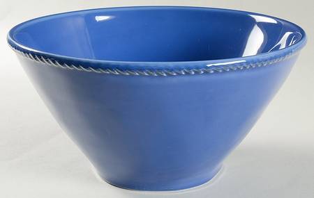 Nautic Dark Blue 11" Large Salad Serving Bowl