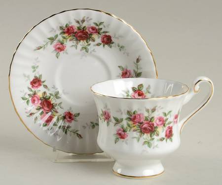 Minuet (Georgian Shape) Footed Demitasse Cup & Saucer Set