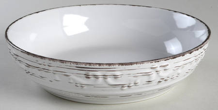 Trellis White 9" Individual Pasta Bowl