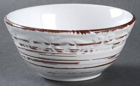 Trellis White Fruit/Dessert (Sauce) Bowl by Pfaltzgraff