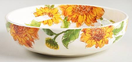Sunflower Blooms Soup/Cereal Bowl