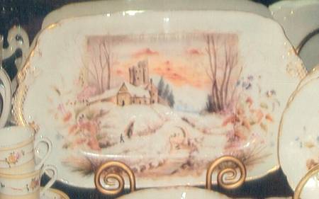 POY879 16" Oval Serving Platter