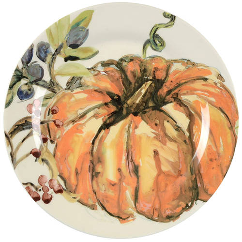 Watercolor Pumpkin Salad Plate
