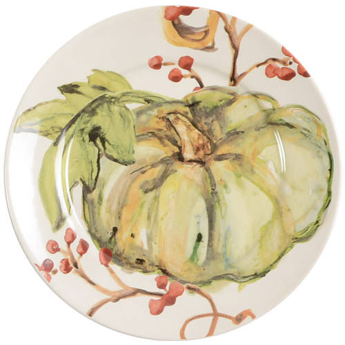 Watercolor Pumpkin Appetizer Plate