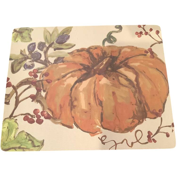 Watercolor Pumpkin Corkboard Placemat