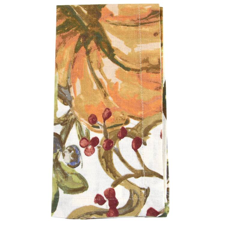 Watercolor Pumpkin Cloth Napkin