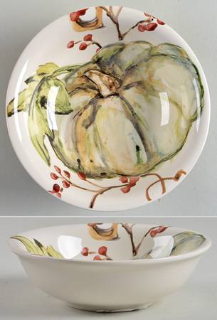 Watercolor Pumpkin Tidbit Bowl