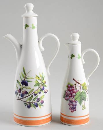 Alfresco Pomona Vinegar and Oil Set with Stoppers