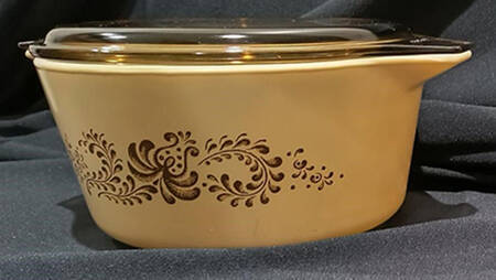 Homestead-Brown 1.5 Qt Round Covered Casserole