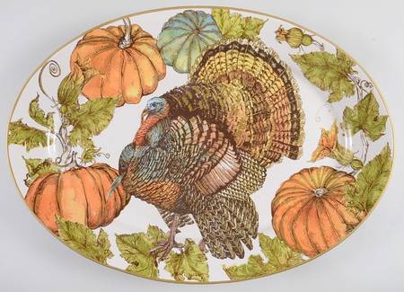 Heritage Turkey 19" Oval Serving Platter