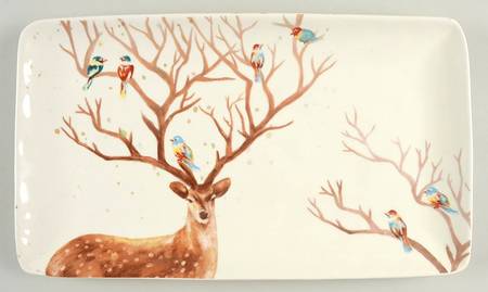 Alexander the Deer 14" Rectangular Serving Platter by Pier 1