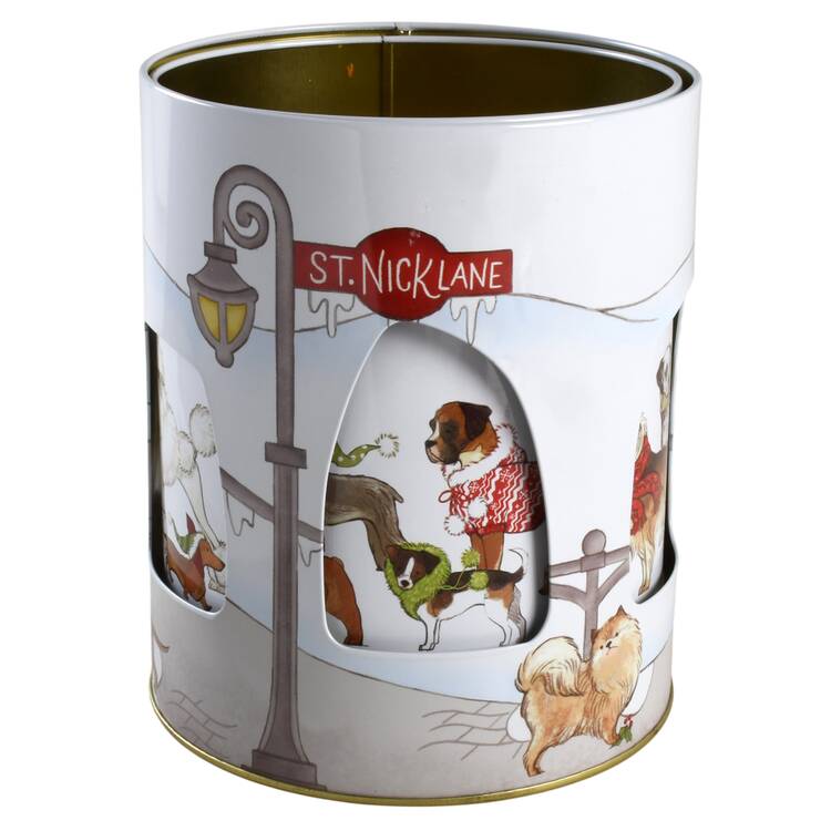 Park Avenue Puppies Cookie Tin No Lid