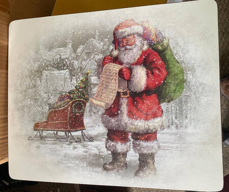 Nostalgic Santa (Nostalgic Christmas) Corkboard Placemat