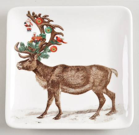 Silly Stag Square Appetizer Plate